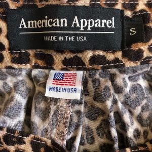 American Apparel Leopard Print Maxi Skirt